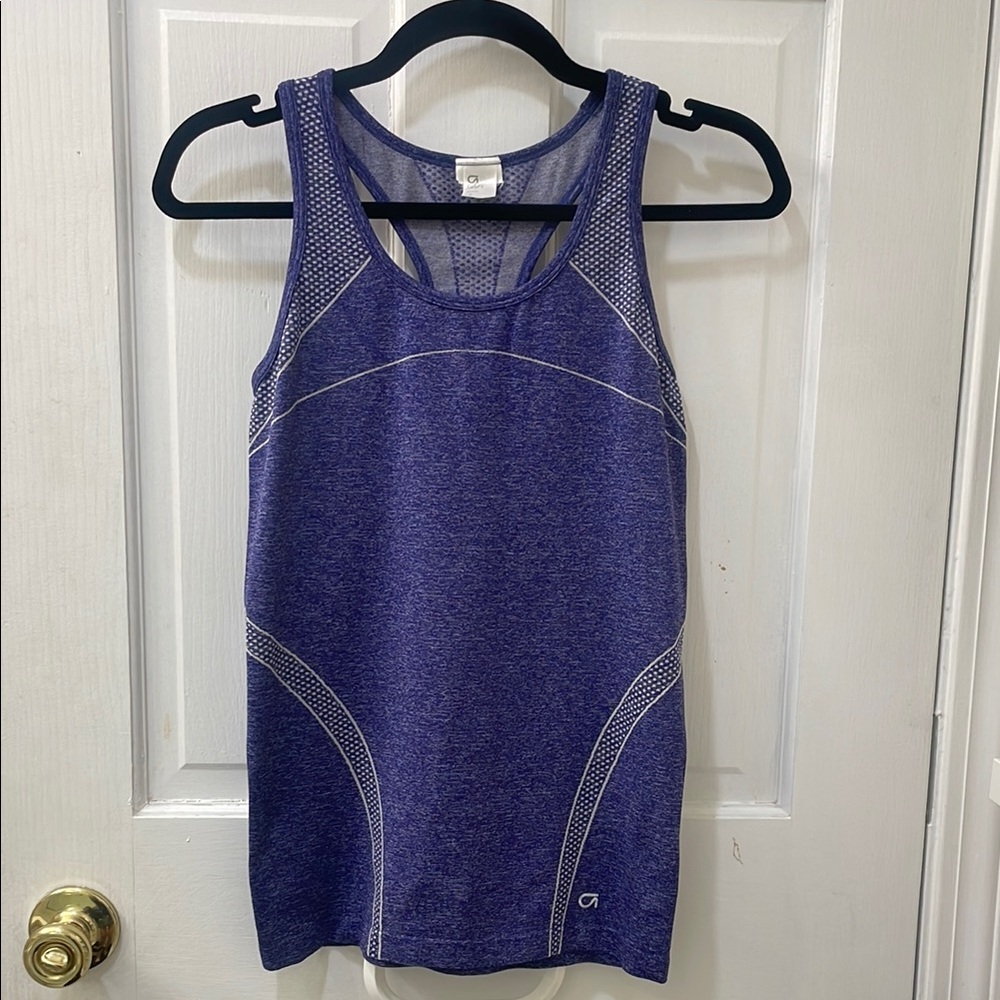 GAP Blue Fitted Sleeveless Tank Top